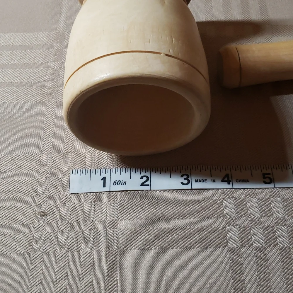 Wood Mortar and Pestle 💥
